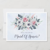 Roze Roses Light Blue zal je zijn als mijn vrouw. (Voorkant)