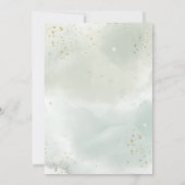 Roze Roses Lijst Confetti Green 50th Birthday Kaart (Achterkant)