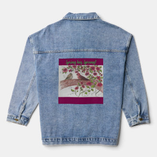 Roze Rosie Finches Denim Coat Jacket