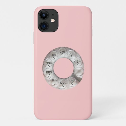 Roze Rotary iPhone 11 Hoesje (Achterkant)