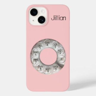 Roze Rotary Phone Case-Mate iPhone 14 Hoesje