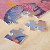 roze route legpuzzel (Zijkant)