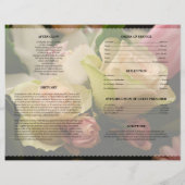 Roze rouwdienst sjabloon (Achterkant)