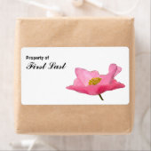  roze roze aangepaste bladwijzer etiket (Insitu)