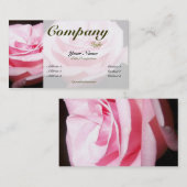 Roze roze, aangepaste kleur visitekaartje (Voorkant / Achterkant)