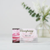 Roze roze, aangepaste kleur visitekaartje (Staand voorkant)
