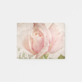 Roze roze achtergrondse Rozen bloemen Post-it® Notes