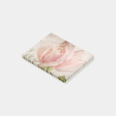 Roze roze achtergrondse Rozen bloemen Post-it® Notes (Schuin)