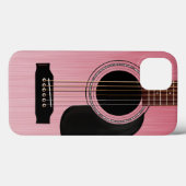Roze roze akoestische gitaar Case-Mate iPhone case (Achterkant (horizontaal))