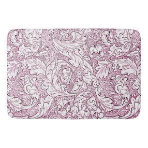 Roze Roze Barok Weelderig Blad Badmat