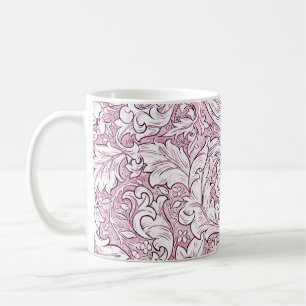 Roze Roze Barok Weelderig Blad  Koffiemok