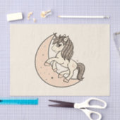 Roze Roze Bleek Roze Hemel Maangeboorte Tissuepapier (Craft)