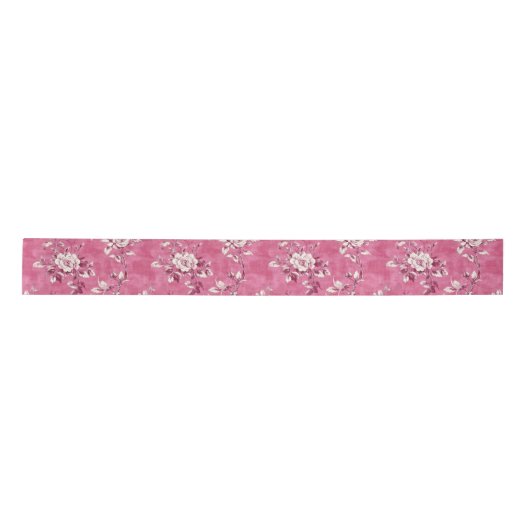  Roze Roze Bloem Chinoiserie Decoupage Lint (Voorkant)