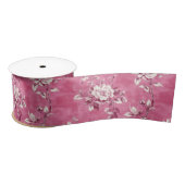  Roze Roze Bloem Chinoiserie Decoupage Lint (Spoel)