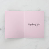 Roze roze bloem  Rozen Kaart (Binnen)