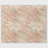 Roze Roze Blush Gold Leopard Print Cadeaupapier (Vlak)