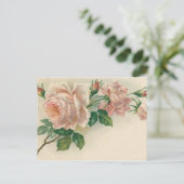 Roze Roze Briefkaart (Staand voorkant)