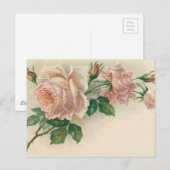 Roze Roze Briefkaart (Voorkant / Achterkant)