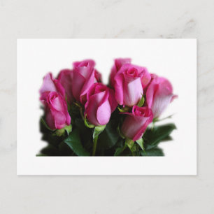 roze roze briefkaart