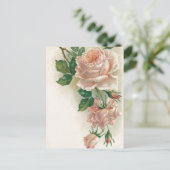  Roze Roze Briefkaart (Staand voorkant)