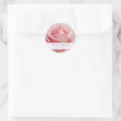 Roze Roze Bruiloft Envelop Seal Sticker Sjabloon (Tas)
