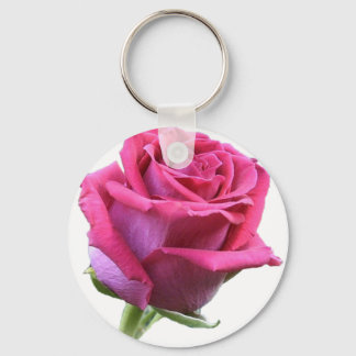 Roze Roze Bud Afbeelding Sleutelhanger