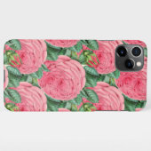 Roze Roze Bud Botanisch design iPhone Hoesje (Achterkant horizontaal)
