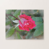  Roze Roze Bud Tuin Kunst Puzzel (Horizontaal)