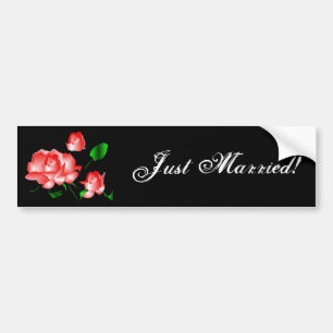 Roze roze Bumpersticker