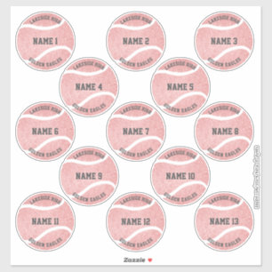 Roze roze douaneleiders - reeks 13 sticker