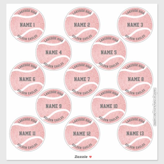 Roze roze douaneleiders - reeks 13 sticker (Vel)