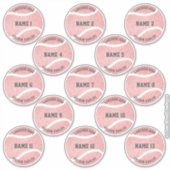 Roze roze douaneleiders - reeks 13 sticker (Voorkant)