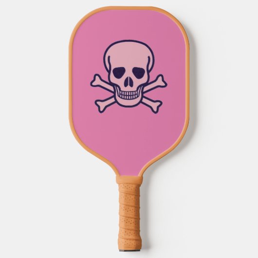 Roze, roze en beige handpalm pickleball paddle (Voorkant)