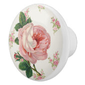 Roze Roze  Floral Pattern Keramische Knop (Rechts)
