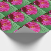 Roze roze geloof Inspirerend Cadeaupapier (Hoek)