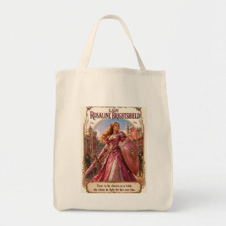Roze Roze Gepantserde Vrouwelijke Ridder met Zwaar Tote Bag