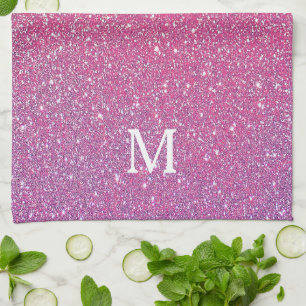 Roze Roze Goud Glitter Sparkling Schattig Meisjesa Theedoek