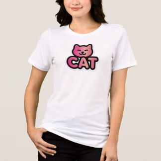 Roze Roze Goud Kat Tri-Blend Shirt