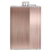 Roze Roze Goud Meisjesachtig Monogram Geborsteld S Heupfles (Achterkant)