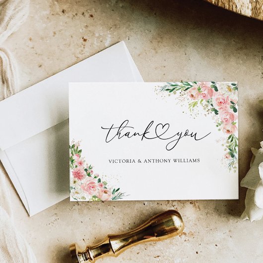 Roze Roze Gouden Bruiloft Uitnodiging Kaart