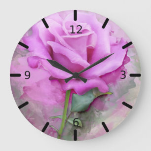 roze roze grote klok