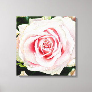 Roze Roze Hand-getrokken Potlood Crayon Art Print