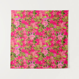 Roze roze heup, roze wild roos heup wandkleed