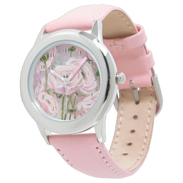 Roze Roze Horloge - Schilderen (Gekanteld)