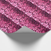 Roze roze kwartsgewijs geodes abstract patroon cadeaupapier (Hoek)