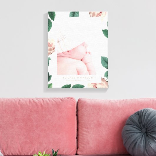 roze roze Lijst Canvas Afdrukken (Insitu (Woonkamer))
