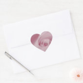 Roze roze Macro Hart Sticker (Envelop)