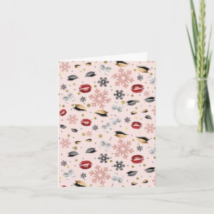 Roze Roze Meisjesachtige Schoonheid Make-up Vakant Bedankkaart