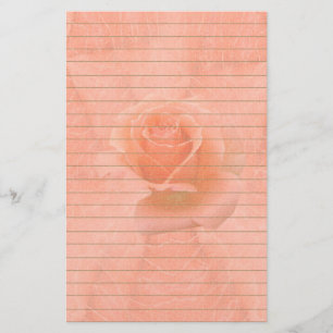 Roze roze met lijnen briefpapier
