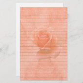 Roze roze met lijnen briefpapier (Voorkant / Achterkant)